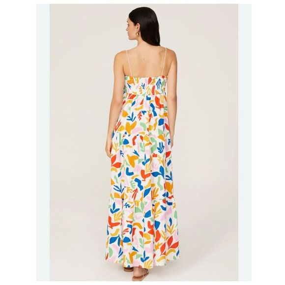 Show Me Your Mumu Long Weekend Maxi Dress Gauze Small Pattern Floral Tiered SMYM - Picture 9 of 16